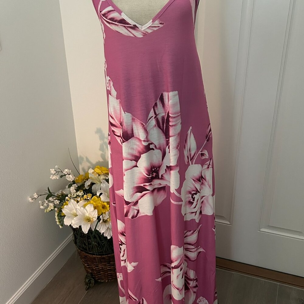 Misslook Maxi Dress Gown Spaghetti Straps Size Medium NWOT - Picture 2 of 8